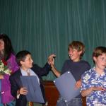 Two of Claudine's budding dancers show their moves