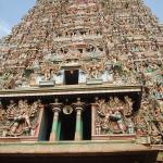 The temple in Madurai - it was surrounded by these wonderfull towers covered with sculptures